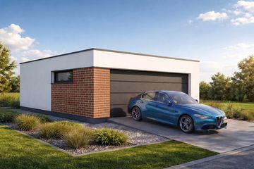  Projekt garażu Imola 2.0+2 (FIA1013) - projekt garażu parterowego - Zdjęcie 2