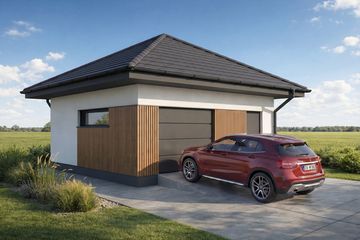  Projekt garażu Silverstone 1.5 (FIA1015) - projekt garażu parterowego - Zdjęcie 1