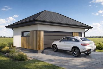  Projekt garażu Silverstone 2.5 (FIA1017) - projekt garażu parterowego - Zdjęcie 1