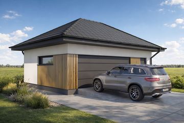  Projekt garażu Silverstone 2.5+1 (FIA1018) - projekt garażu parterowego - Zdjęcie 1