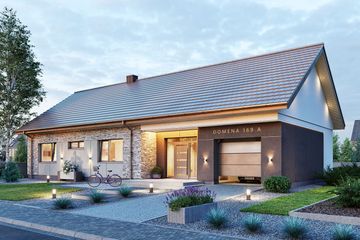 Projekt domu Domena 169 A (WRW1436) - projekt domu parterowego - Zdjęcie 1