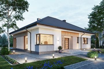  Projekt domu Domena 163 C4 (WRW1435) - projekt domu parterowego - Zdjęcie 1