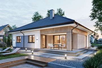  Projekt domu Domena 163 C4 (WRW1435) - projekt domu parterowego - Zdjęcie 2