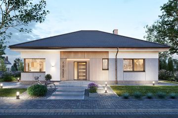  Projekt domu Domena 163 C4 (WRW1435) - projekt domu parterowego - Zdjęcie 3