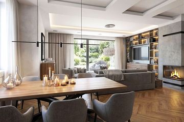 Projekt domu Krajobrazy 145 - parterowy z poddaszem dom o powierzchni 157,05 m², dach dwuspadowy - ujęcie 4