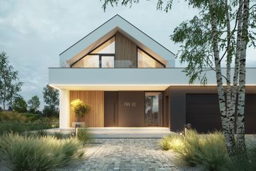  Projekt domu NewHouse 749 G2 (KRZ1161) - projekt domu parterowego z poddaszem - Zdjęcie 3