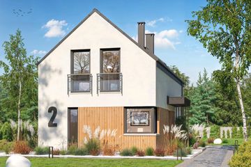  Projekt domu Nastka 2 (WOE1223) - projekt domu parterowego z poddaszem - Zdjęcie 4