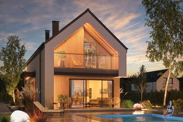  Projekt domu Nastka 2 (WOE1223) - projekt domu parterowego z poddaszem - Zdjęcie 6