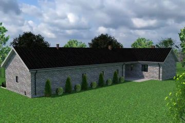 Projekt budynku gospodarczego Planujdom G02 - parterowy dom o powierzchni 239,78 m², dach wielospadowy - ujęcie 2