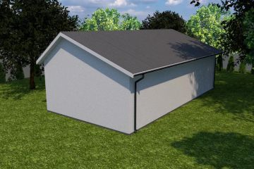 Projekt budynku gospodarczego Planujdom G03 - parterowy dom o powierzchni 96,46 m², dach dwuspadowy - ujęcie 4