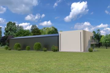 Projekt budynku gospodarczego Planujdom G61 - parterowy dom o powierzchni 429,87 m², dach dwuspadowy - ujęcie 4