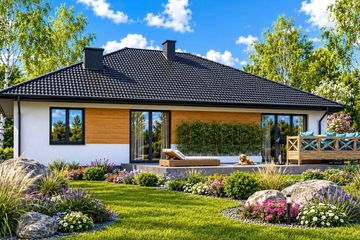 Projekt domu Planujdom 010 - parterowy dom o powierzchni 118,90 m², dach kopertowy - ujęcie 6