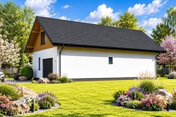 Projekt domu Planujdom 016 - parterowy dom o powierzchni 60,05 m², dach dwuspadowy - ujęcie 3