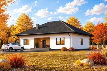 Projekt domu Planujdom 020 - parterowy dom o powierzchni 137,74 m², dach kopertowy - ujęcie 5
