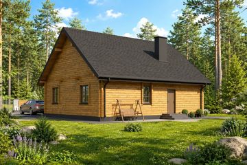 Projekt domu Planujdom 023 - parterowy dom o powierzchni 99,14 m², dach dwuspadowy - ujęcie 3