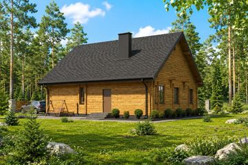 Projekt domu Planujdom 023 - parterowy dom o powierzchni 99,14 m², dach dwuspadowy - ujęcie 4