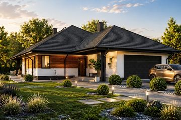 Projekt domu Planujdom 040 - parterowy dom o powierzchni 200,57 m², dach kopertowy - ujęcie 5