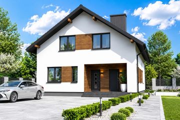 Projekt domu Planujdom 042 - parterowy z poddaszem dom o powierzchni 197,29 m², dach dwuspadowy - ujęcie 6
