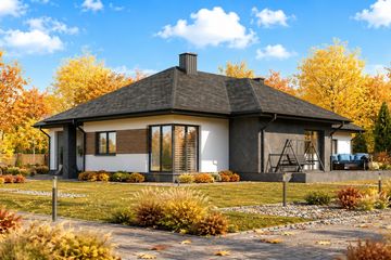Projekt domu Planujdom 046 - parterowy dom o powierzchni 164,42 m², dach kopertowy - ujęcie 6