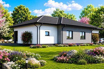 Projekt domu Planujdom 053 - parterowy dom o powierzchni 153,52 m², dach wielospadowy - ujęcie 4