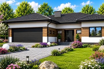 Projekt domu Planujdom 053 - parterowy dom o powierzchni 153,52 m², dach wielospadowy - ujęcie 5