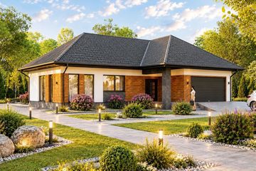 Projekt domu Planujdom 060 - parterowy dom o powierzchni 147,24 m², dach wielospadowy - ujęcie 6