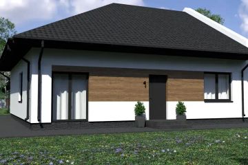 Projekt domu Planujdom 079 - parterowy dom o powierzchni 101,48 m², dach kopertowy - ujęcie 6