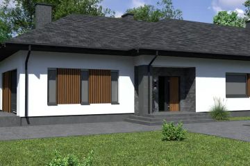 Projekt domu Planujdom 088 - parterowy dom o powierzchni 144,39 m², dach kopertowy - ujęcie 5