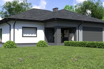 Projekt domu Planujdom 105 - parterowy dom o powierzchni 134,27 m², dach kopertowy - ujęcie 5