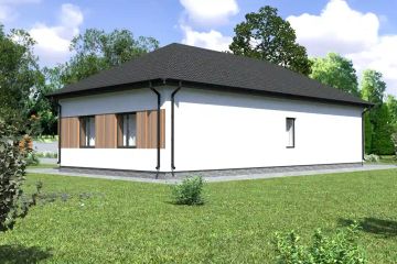 Projekt domu Planujdom 110 - parterowy dom o powierzchni 94,90 m², dach kopertowy - ujęcie 6