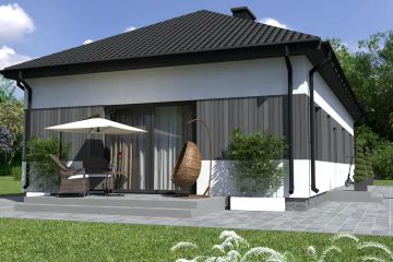 Projekt domu Planujdom 110 - parterowy dom o powierzchni 94,90 m², dach kopertowy - ujęcie 9