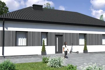 Projekt domu Planujdom 110 - parterowy dom o powierzchni 94,90 m², dach kopertowy - ujęcie 11