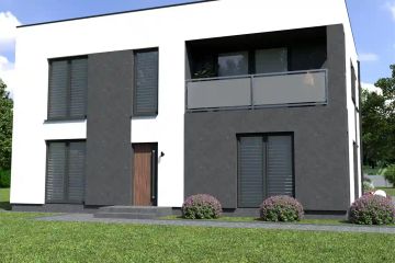 Projekt domu Planujdom 122 - z pełnym piętrem dom o powierzchni 146,74 m², dach płaski - ujęcie 5