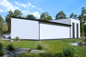 Projekt domu Planujdom 122 - z pełnym piętrem dom o powierzchni 146,74 m², dach płaski - ujęcie 5
