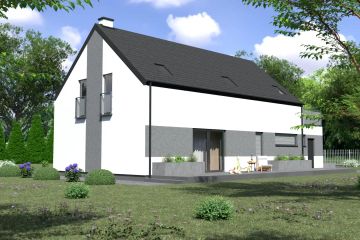 Projekt domu Planujdom 124 - parterowy z poddaszem dom o powierzchni 173,12 m², dach dwuspadowy - ujęcie 4