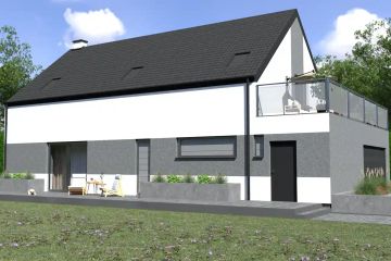 Projekt domu Planujdom 124 - parterowy z poddaszem dom o powierzchni 173,12 m², dach dwuspadowy - ujęcie 6