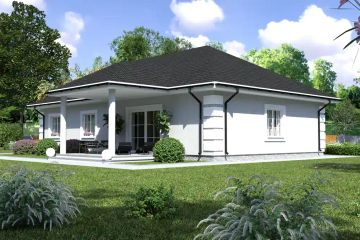 Projekt domu Planujdom 136 - parterowy dom o powierzchni 132,06 m², dach kopertowy - ujęcie 6