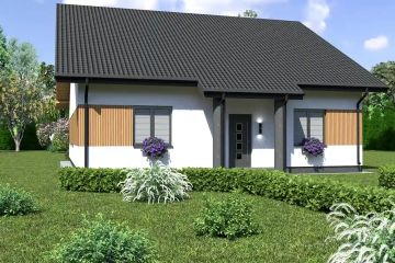 Projekt domu Planujdom 137 - parterowy dom o powierzchni 133,57 m², dach dwuspadowy - ujęcie 5