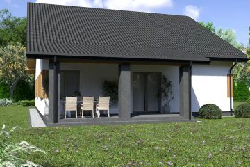 Projekt domu Planujdom 137 - parterowy dom o powierzchni 133,57 m², dach dwuspadowy - ujęcie 6