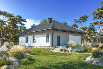 Projekt domu Planujdom 138 - parterowy dom o powierzchni 113,39 m², dach wielospadowy - ujęcie 3