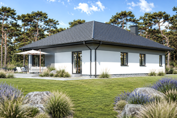 Projekt domu Planujdom 138 - parterowy dom o powierzchni 113,39 m², dach wielospadowy - ujęcie 4
