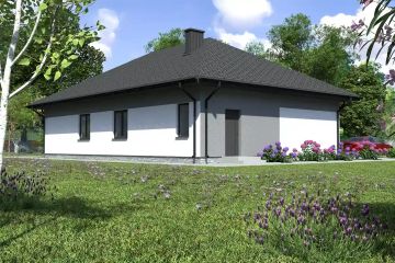 Projekt domu Planujdom 138 - parterowy dom o powierzchni 113,39 m², dach wielospadowy - ujęcie 4
