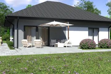Projekt domu Planujdom 138 - parterowy dom o powierzchni 113,39 m², dach wielospadowy - ujęcie 5