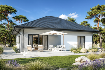 Projekt domu Planujdom 138 - parterowy dom o powierzchni 113,39 m², dach wielospadowy - ujęcie 5