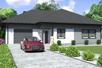 Projekt domu Planujdom 138 - parterowy dom o powierzchni 113,39 m², dach wielospadowy - ujęcie 6