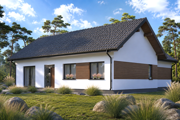 Projekt domu Planujdom 140 - parterowy dom o powierzchni 131,12 m², dach wielospadowy - ujęcie 4