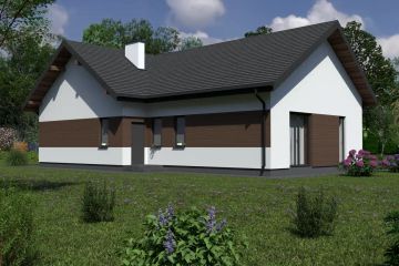 Projekt domu Planujdom 140 - parterowy dom o powierzchni 131,12 m², dach wielospadowy - ujęcie 4
