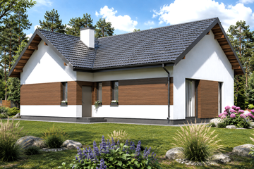 Projekt domu Planujdom 140 - parterowy dom o powierzchni 131,12 m², dach wielospadowy - ujęcie 5
