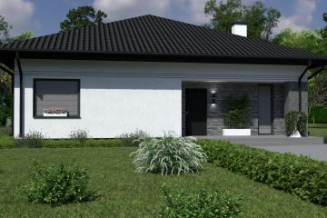 Projekt domu Planujdom 141 - parterowy dom o powierzchni 104,66 m², dach namiotowy - ujęcie 5