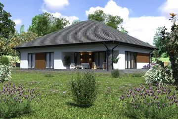 Projekt domu Planujdom 146 - parterowy dom o powierzchni 174,89 m², dach kopertowy - ujęcie 4